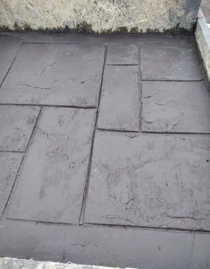 Beton amprentat — decorativ