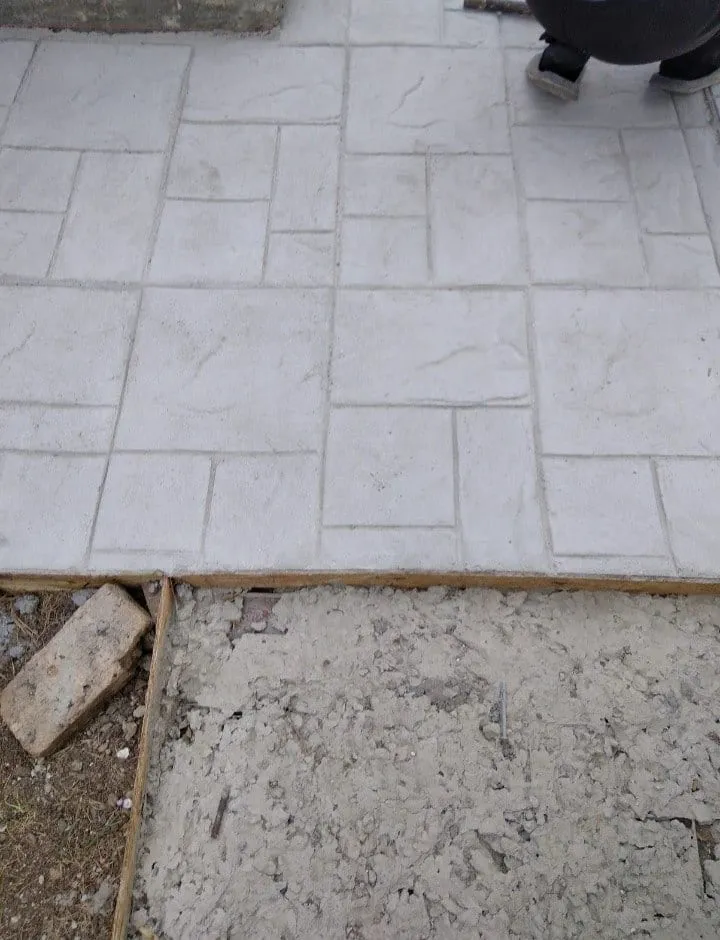 Beton amprentat — decorativ
